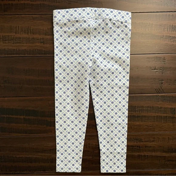 Janie and Jack Preppy Blue Printed Ponte Pants NWT - Picture 2 of 8